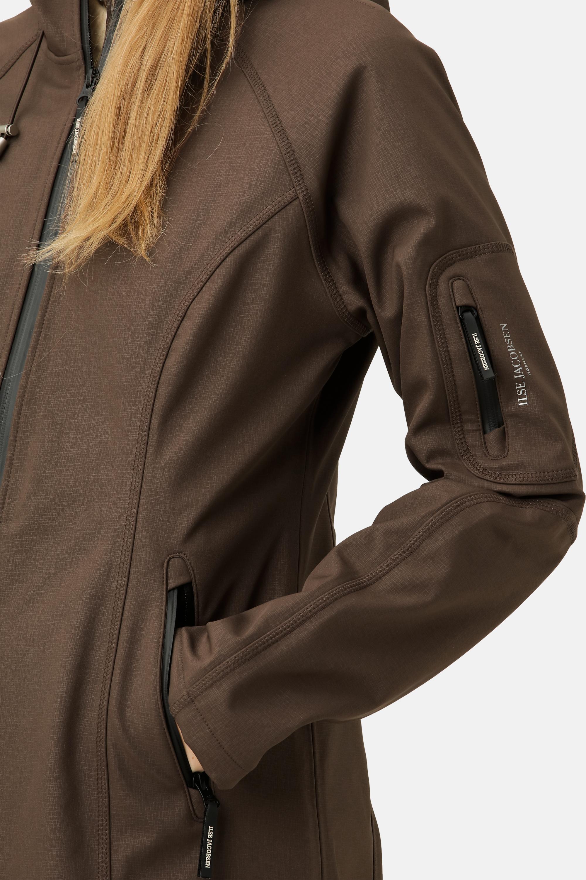 Softshell Raincoat - Chocolate Brown